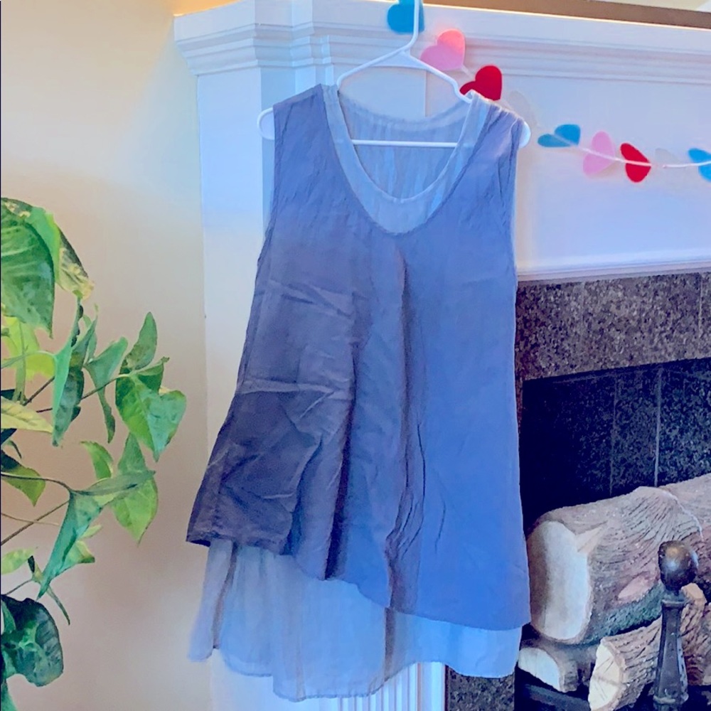 Boho linen dress or tunic set Size M